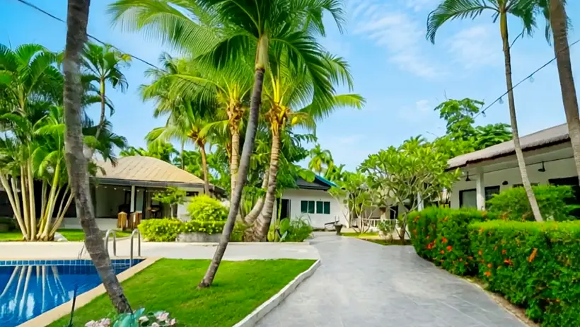 Cottages along the garden path